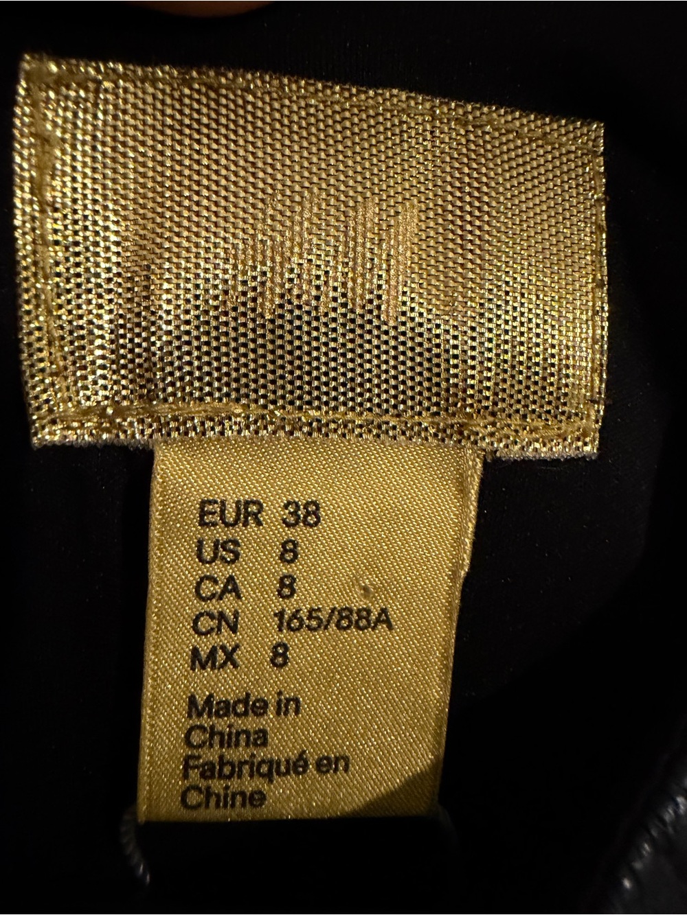 H&M limited edition Black Stud-Trim Sleeveless leatherette Mini Dress -8 - Picture 6 of 6